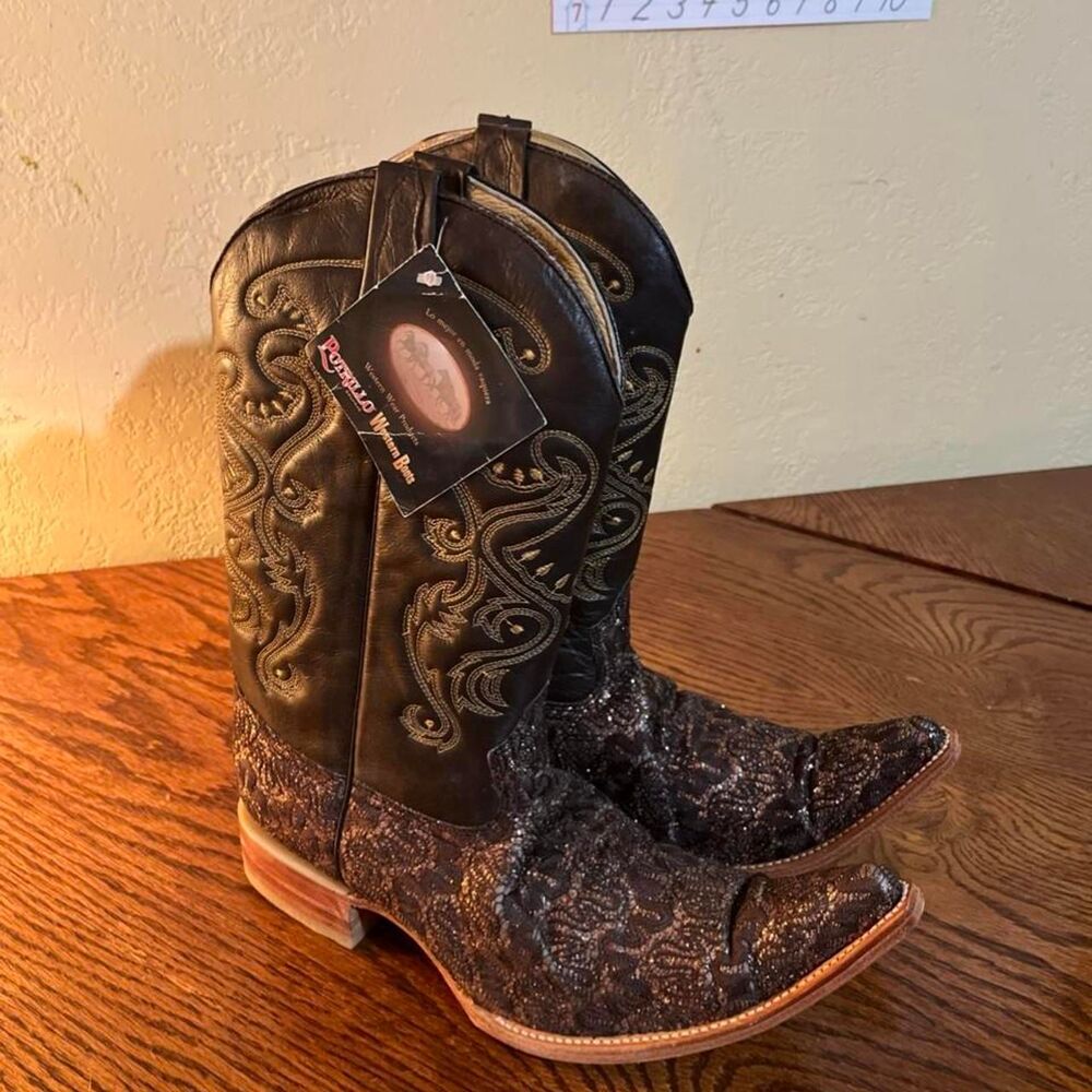Unbranded Men's Brown and Black Boots